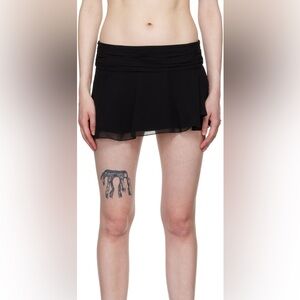 Danielle Guizio Black Mini Skirt